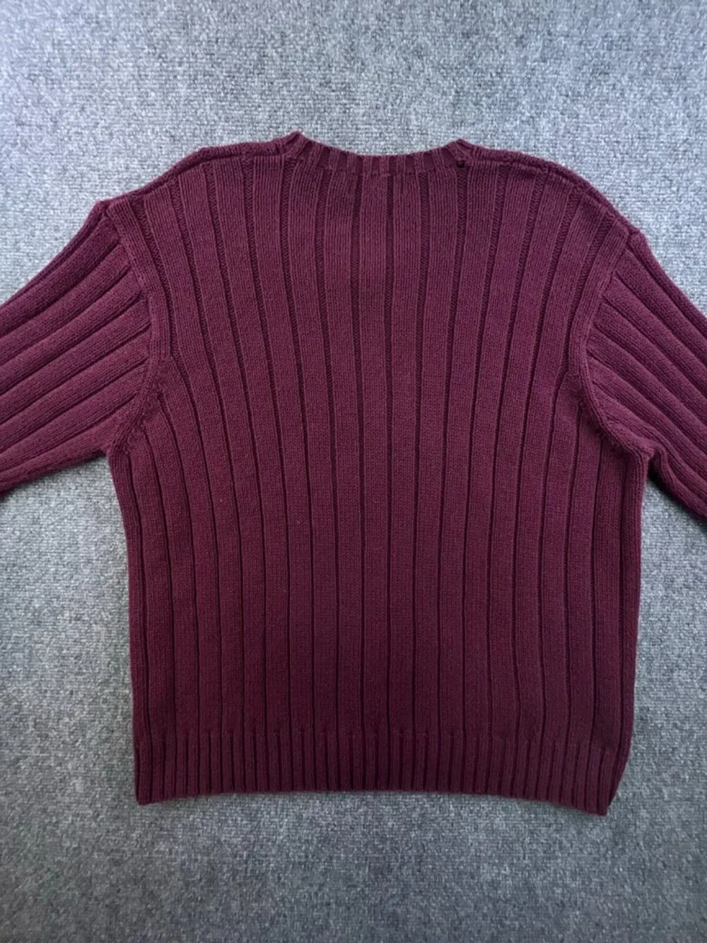 Polo Ralph Lauren Sweater Mens Pony Logo Adult XL Maroon Red Cotton